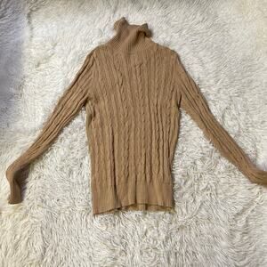 St. John’s Bay turtleneck Sweater long sleeve beige M